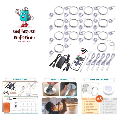 Under cabinet lighting kit - cabinet,